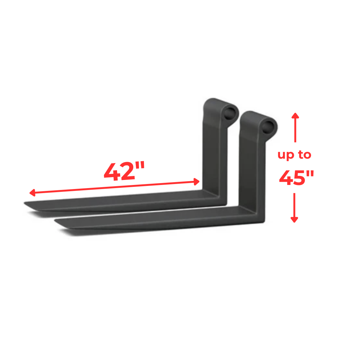 Next Lift 42 inch shaft mount forklift forks, sold as a pair