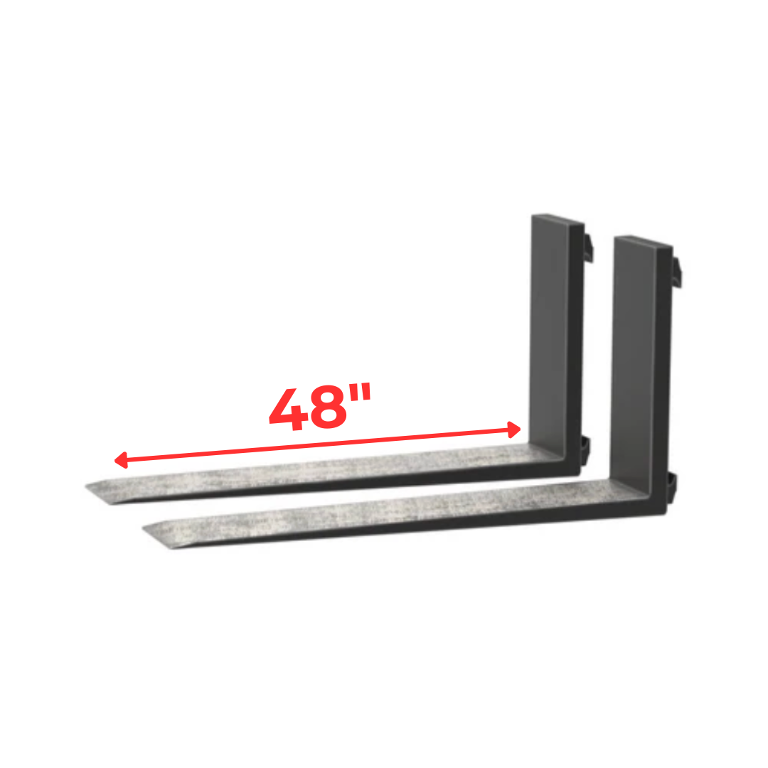 Next Lift 48 inch full taper and polish forklift forks, sold as a pair