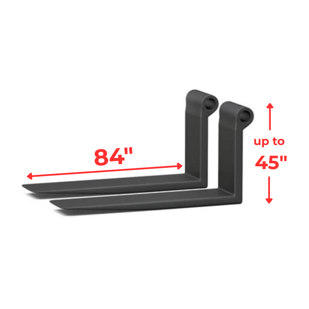 Next Lift 84 inch shaft mount forklift forks, sold as a pair