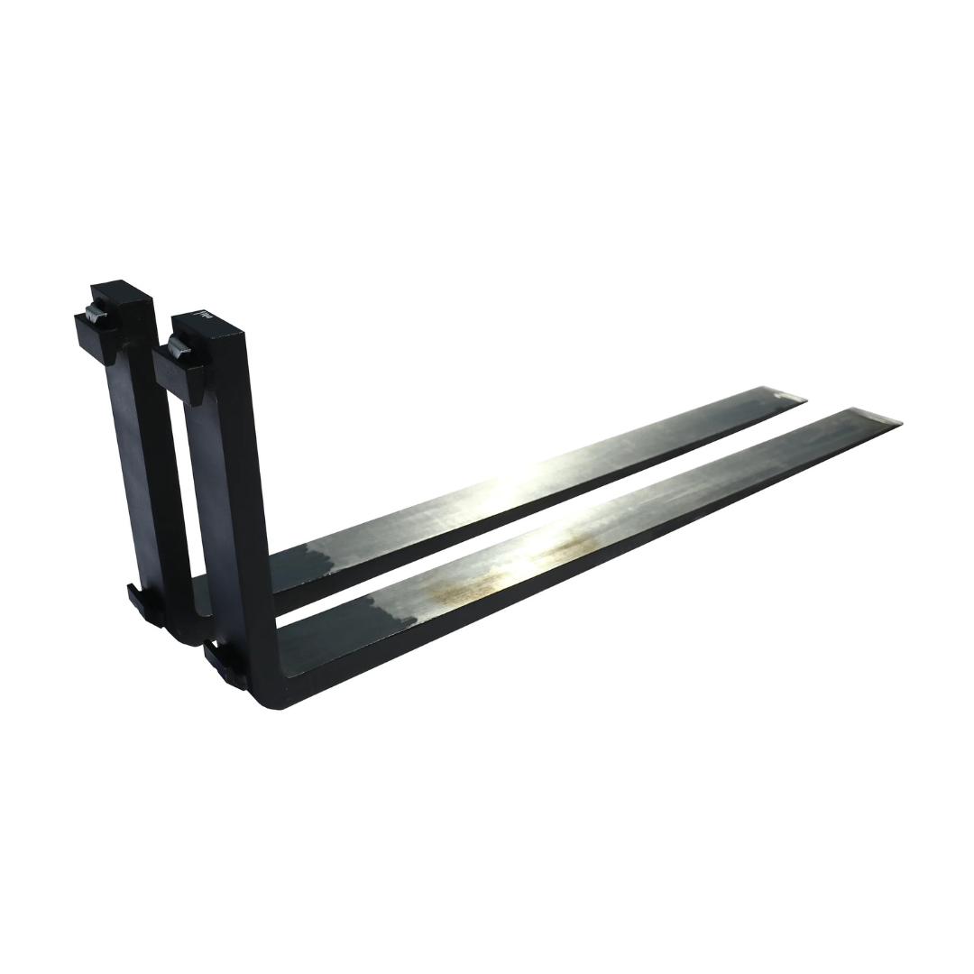 1.50" x 4" x 72" Forklift Forks - Class 2, Full Taper & Polish, 5,500 lb Capacity (Pair)