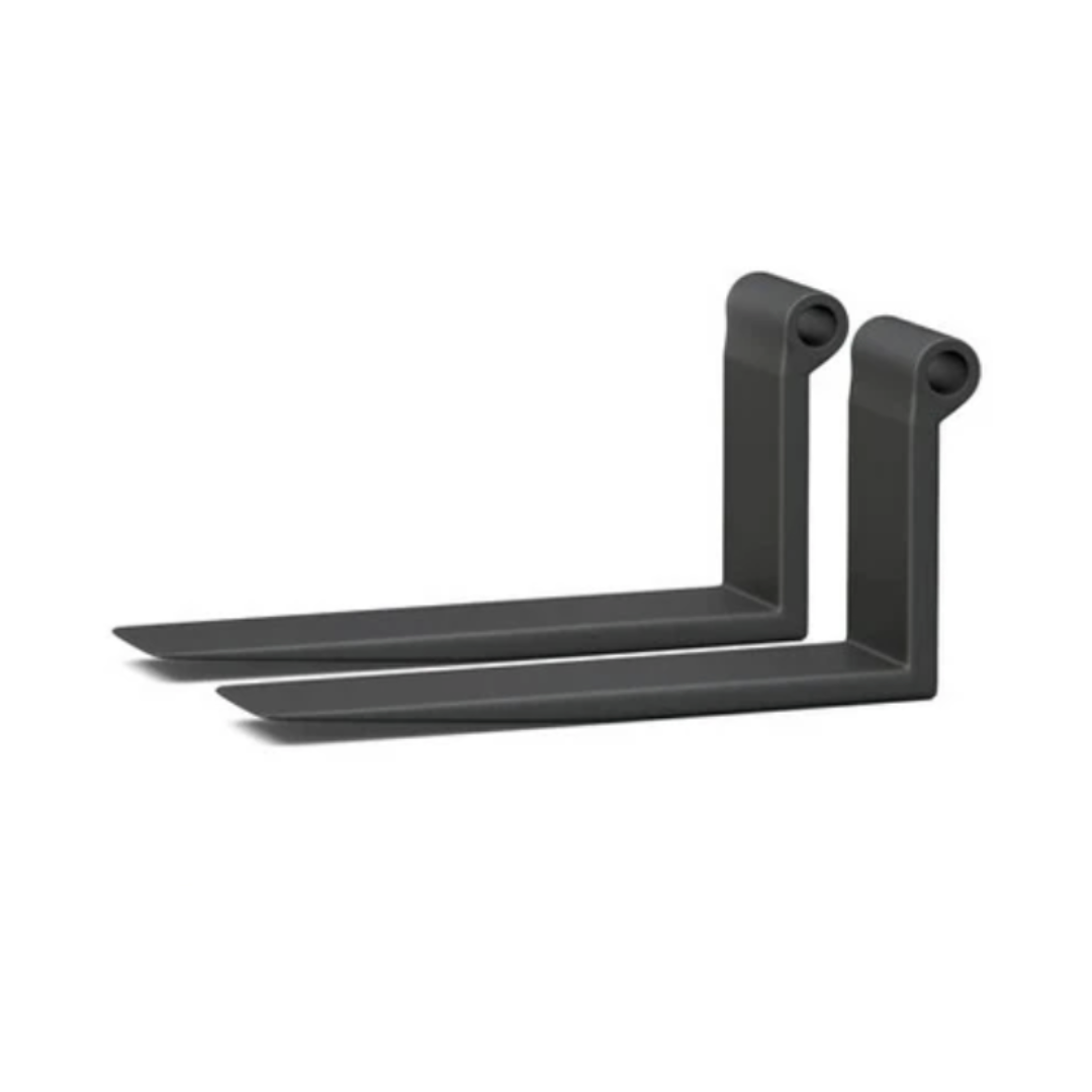 Pair of shaft mount forklift forks